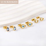3 Pairs/Set Stud Earrings Round Beads Star Hiphop Piercing