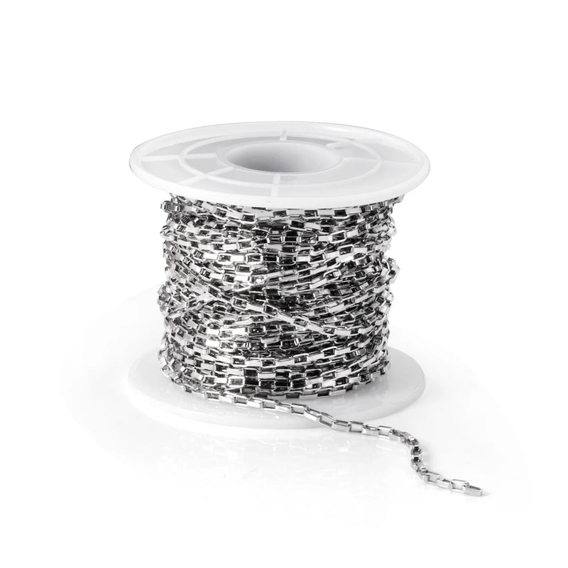 2mm Stainless Steel Box Chain 10M/Lots for DIY Jewelry Making