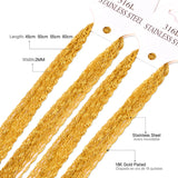 Singapore Twisted Chains Necklace 10pcs Golden/Steel 2mm DIY