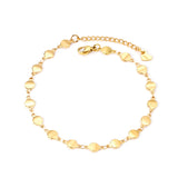 Stainless Steel Round Anklet Bracelet for Girls Prada Accessories