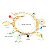 Evil Eyes Bracelets Woman SS Charms Magnet Jewelry Y2K Beads