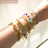 Evil Eyes Bracelets Woman SS Charms Magnet Jewelry Y2K Beads