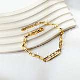 Plated Chain Bracelet with Fairy Charms for Women