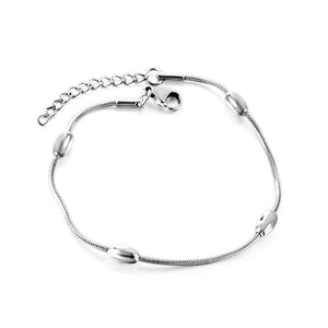 Floral Girls Bracelet Tiny Beads Chain Waterproof Plated Jewelry