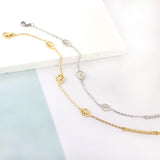 Floral Girls Bracelet Tiny Beads Chain Waterproof Plated Jewelry