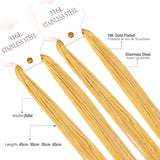 10pcs 2mm Rope Chains Rose Gold/Steel/Black 45-60cm Necklaces