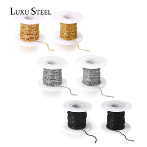 10m Stainless Steel O-Chain Necklaces Silver Bulk Roll