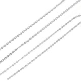 10m Stainless Steel O-Chain Necklaces Silver Bulk Roll