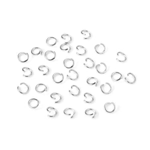 LUXUSTEEL 1000pcs Stainless Steel Jump Rings Split Ring DIY Jewelry Findings