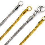 10Pcs 2MM Snake Chain Stainless Steel Necklace Jewelry Making