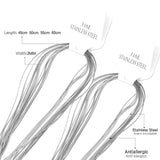 10Pcs 2MM Snake Chain Stainless Steel Necklace Jewelry Making
