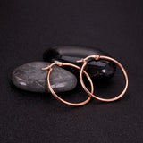 10mm-65mm Stainless Steel Hoops Rose Circle Earrings
