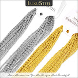 10pcs Stainless Steel Rope Chain Necklaces 2mm Silver No Fade DIY Pendants