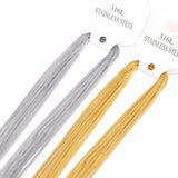 10pcs Stainless Steel Lobster Clasp Chain Necklace