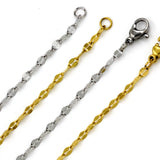 316L Stainless Steel Necklace Lip Shape Link Chains For Pendants
