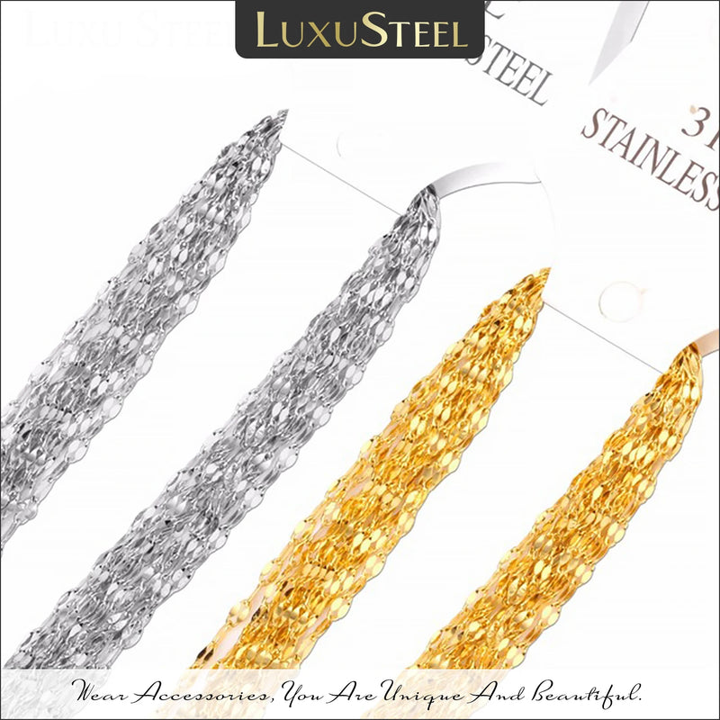 316L Stainless Steel Necklace Lip Shape Link Chains For Pendants