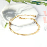 Flat Snake Chain Bracelets Stainless Steel Anklets Party Gift