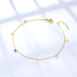 Boho Evil Eye Anklet Leg Chain Summer Jewelry Gift For Women