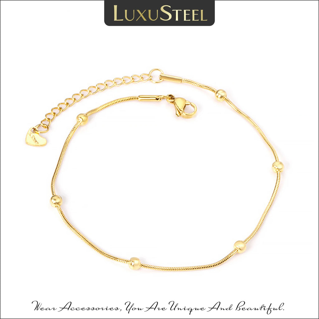 Stainless Steel Anklets Foot Bracelets for Women, Beach Style