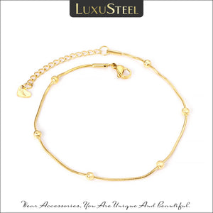 Stainless Steel Anklets Foot Bracelets for Women, Beach Style