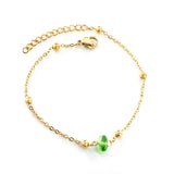 Boho Geometric Stone Charm Bracelet for Women, Unusual Crystal Wrist Jewelry