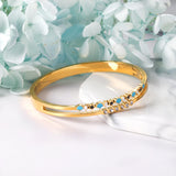CZ Bangle Bracelet for Women Christmas Accessory