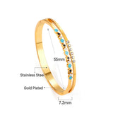 CZ Bangle Bracelet for Women Christmas Accessory