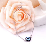 Stainless Steel Eye Link Charm Bangle Bracelet