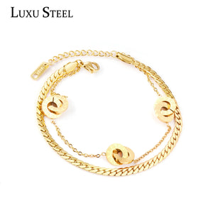 Men's Stainless Steel Roman Number Bracelets