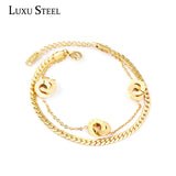 Men's Stainless Steel Roman Number Bracelets