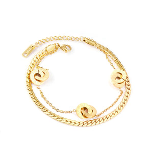 Men's Stainless Steel Roman Number Bracelets