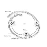 Men's Stainless Steel Roman Number Bracelets