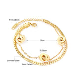 Men's Stainless Steel Roman Number Bracelets