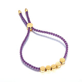 Round Smile Face Shape Adjustable Rope Bracelets No Fade