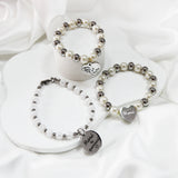 Stainless Steel Beaded Mama Bracelet Gift for Mom