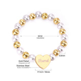 Stainless Steel Beaded Mama Bracelet Gift for Mom
