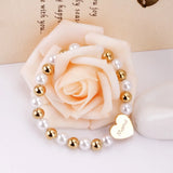 Stainless Steel Beaded Mama Bracelet Gift for Mom