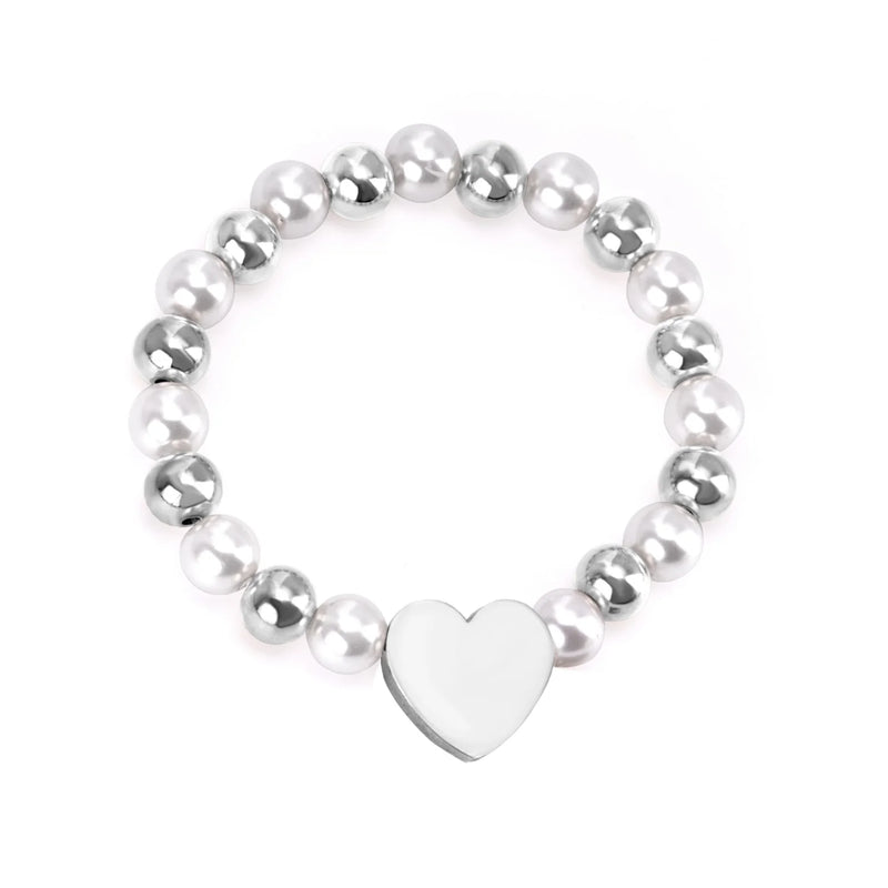 Stainless Steel Beaded Mama Bracelet Gift for Mom