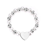 Stainless Steel Beaded Mama Bracelet Gift for Mom