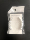 Stainless Steel Imitate Pearl Earring Crystal Ear Cuff Earrings