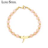 Dragonfly Stainless Steel Link Chain Bracelets