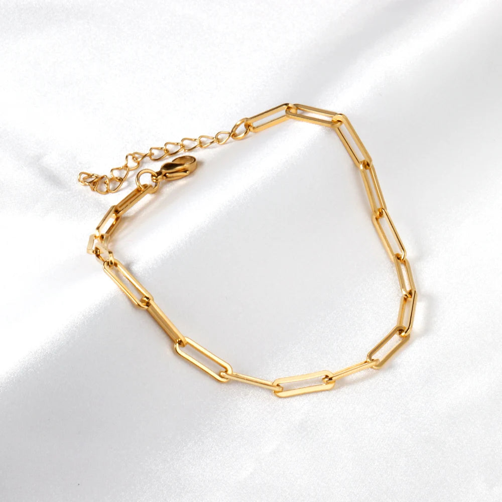Stainless Steel Anklets Bracelets Classic Style Wedding Daily