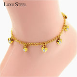 Colorful Crystal Pendant Chain Anklet for Women/Girl