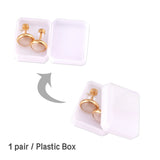 Colorful Stone Screw Stud Earring Jewelry Female Bijoux 10mm
