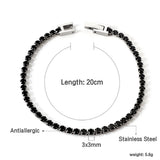 Sparkling Crystal CZ Tennis Bracelet Jewelry