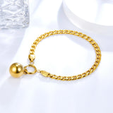 Stainless Steel Round Ball Chain Bracelet Women Accessories Gift