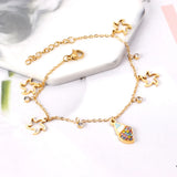 Stainless Steel Chains Bracelets Conch Star Pendant Women Accessories