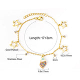 Stainless Steel Chains Bracelets Conch Star Pendant Women Accessories