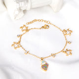Stainless Steel Chains Bracelets Conch Star Pendant Women Accessories