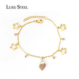 Stainless Steel Chains Bracelets Conch Star Pendant Women Accessories